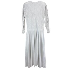 Beehive Clothing Mills Vintage Cream Lace Wedding Dress Women’s XS 80s USA